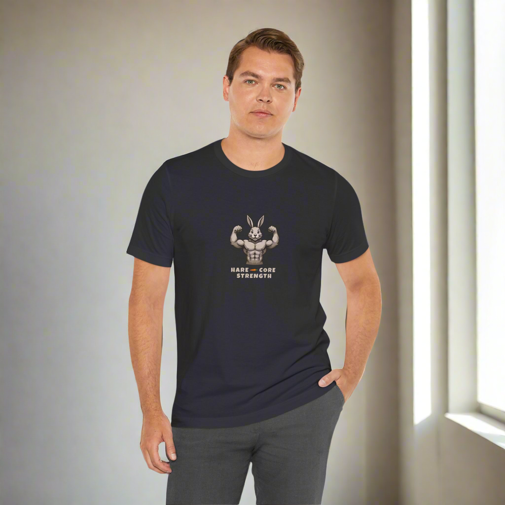 Hare-core Strength – Men’s Jersey T-Shirt