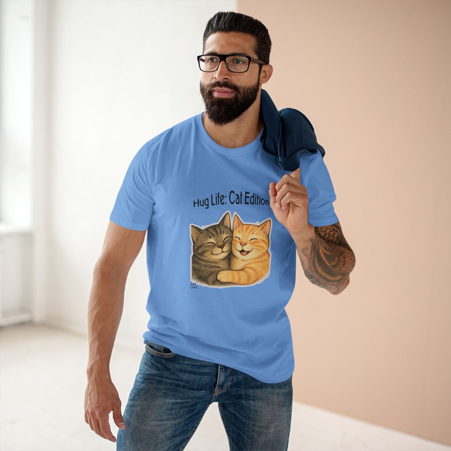 Hug Life: Cat Edition - Unisex Cotton T-shirt