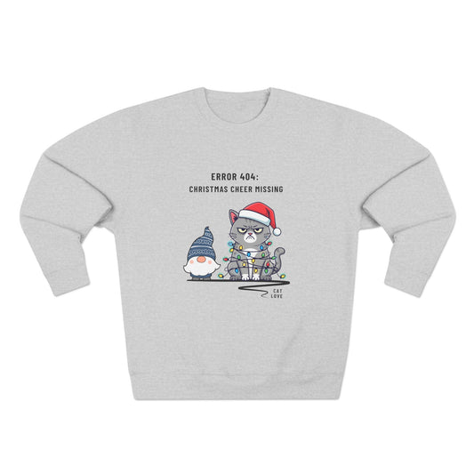 Error 404 – Gnome & Cat Edition - Unisex Sweatshirt