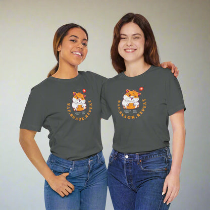 Nap, Snack, Repeat -  Retro ’90s Color Edition Jersey T-shirt