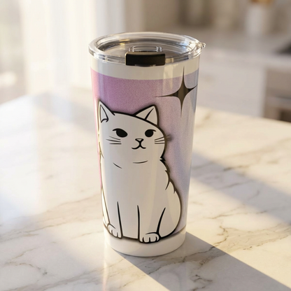 White Cat Energy - Tumbler 20oz