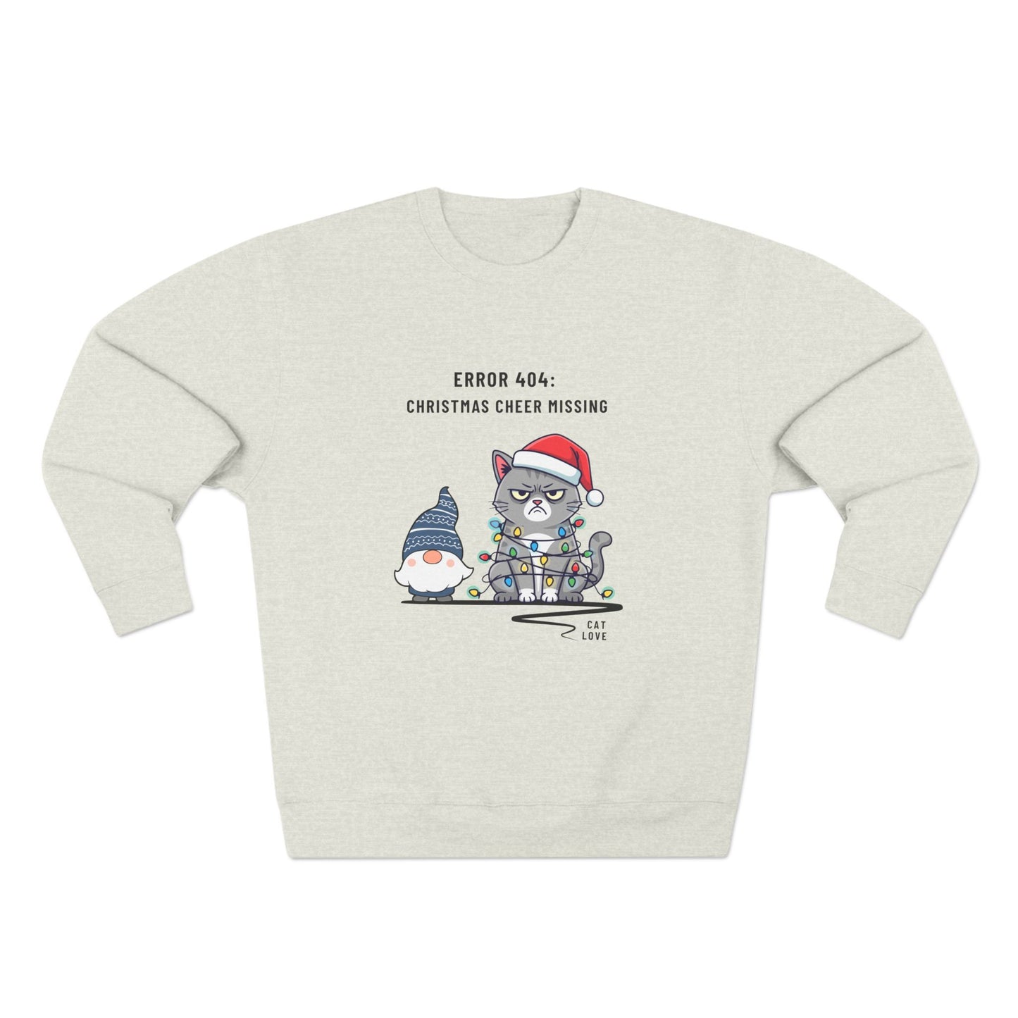 Error 404 – Gnome & Cat Edition - Unisex Sweatshirt