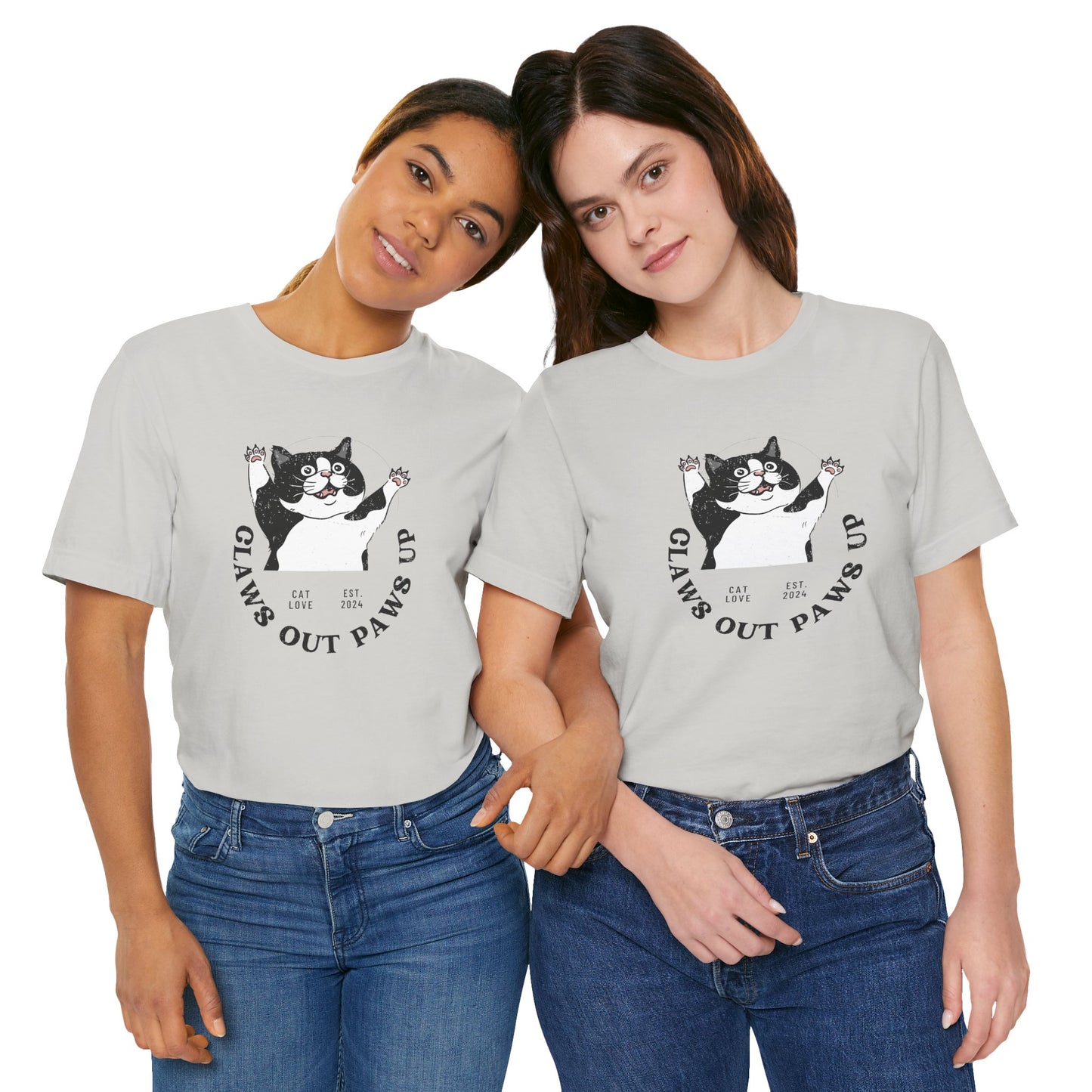 Claws Out Paws Up - Unisex Jersey T-shirt