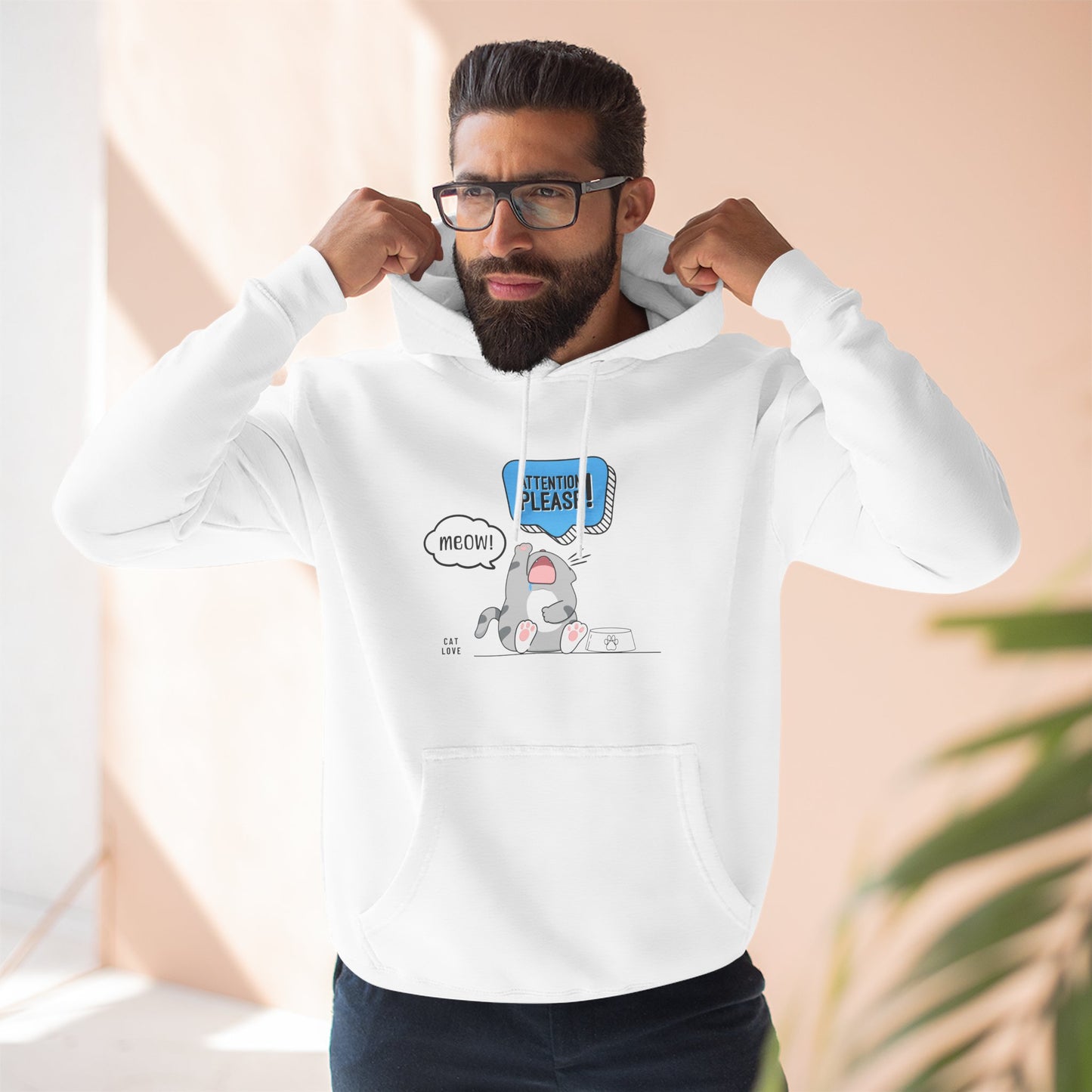 Meow Means Feed Me. Now! – Unisex Hoodie