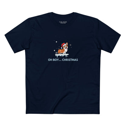Oh Boy... Christmas - Unisex Cotton T-shirt