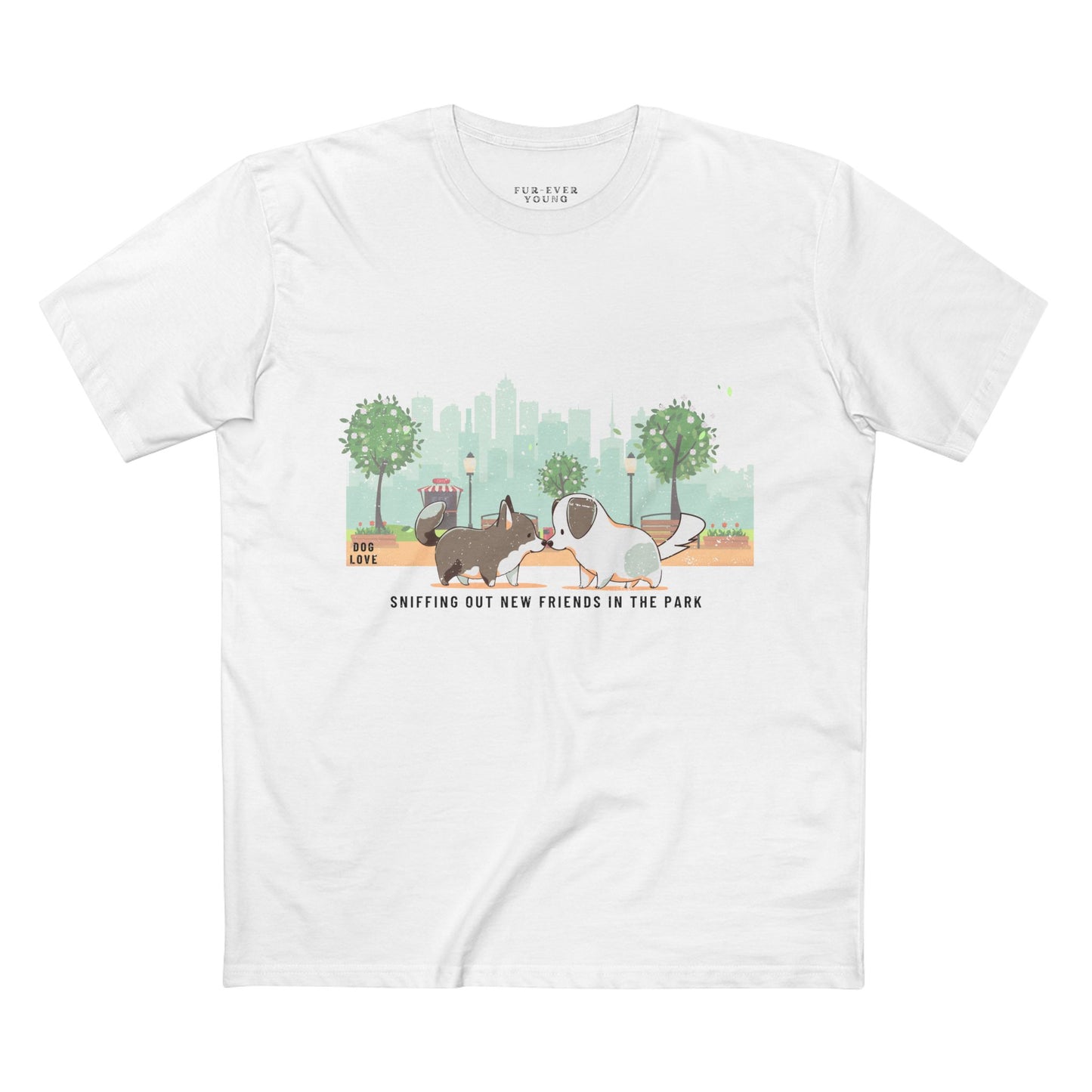 Sniffing Out New Friends - Unisex Cotton T-shirt