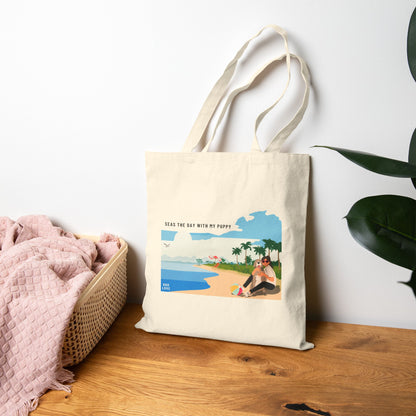 Seas the Day With My Puppy - Cotton Bag