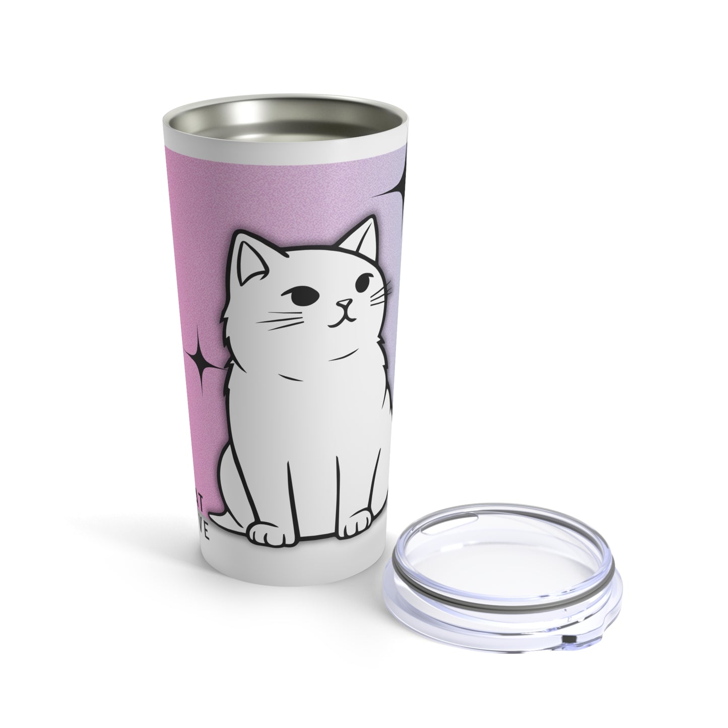 White Cat Energy - Tumbler 20oz