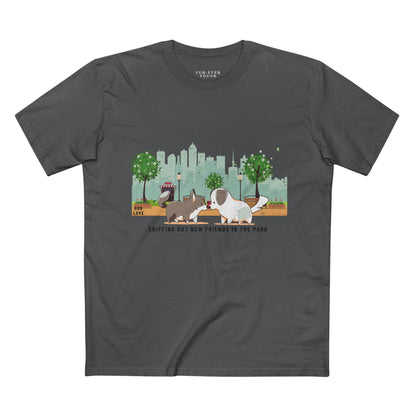 Sniffing Out New Friends - Unisex Cotton T-shirt