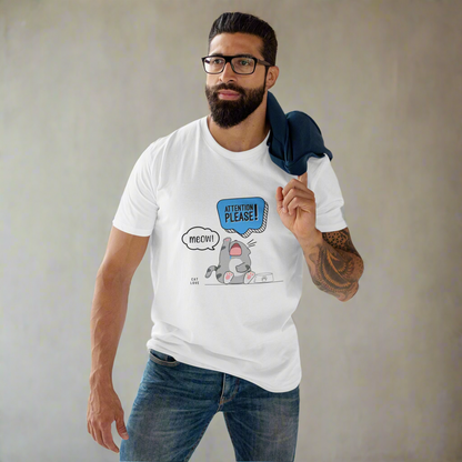 Meow Means Feed Me. Now! – Unisex Cotton T-Shirt