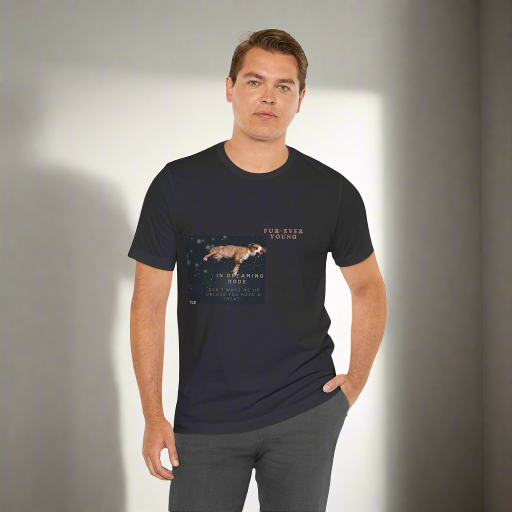 In Dreaming Mode Dog - Unisex Jersey T-shirt
