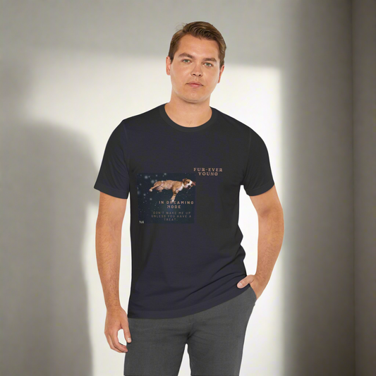 In Dreaming Mode Dog - Unisex Jersey T-shirt