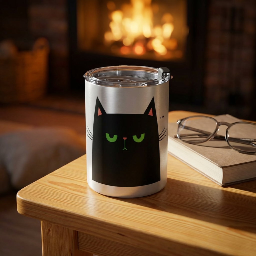 Not Today Cat Tumbler – Bad Mood Activated (10oz)