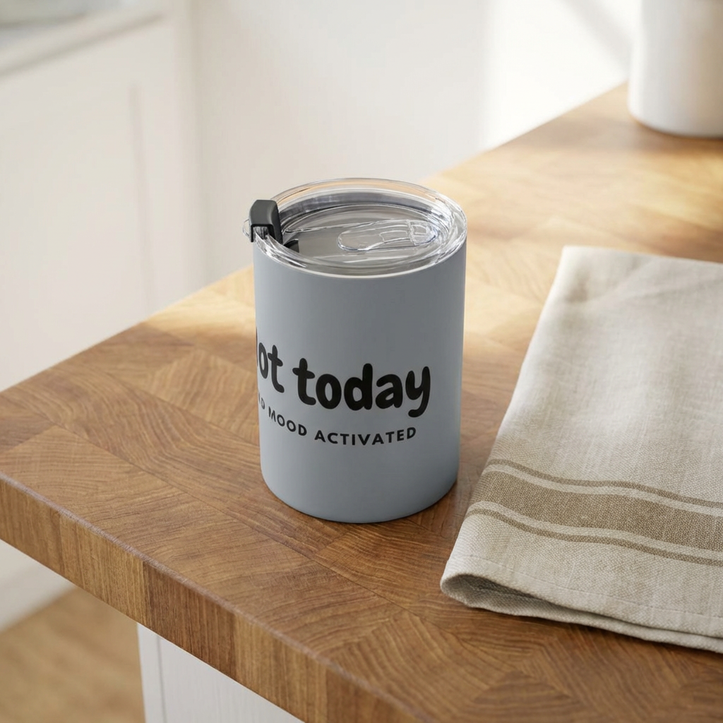 Not Today Cat Tumbler – Bad Mood Activated (10oz)